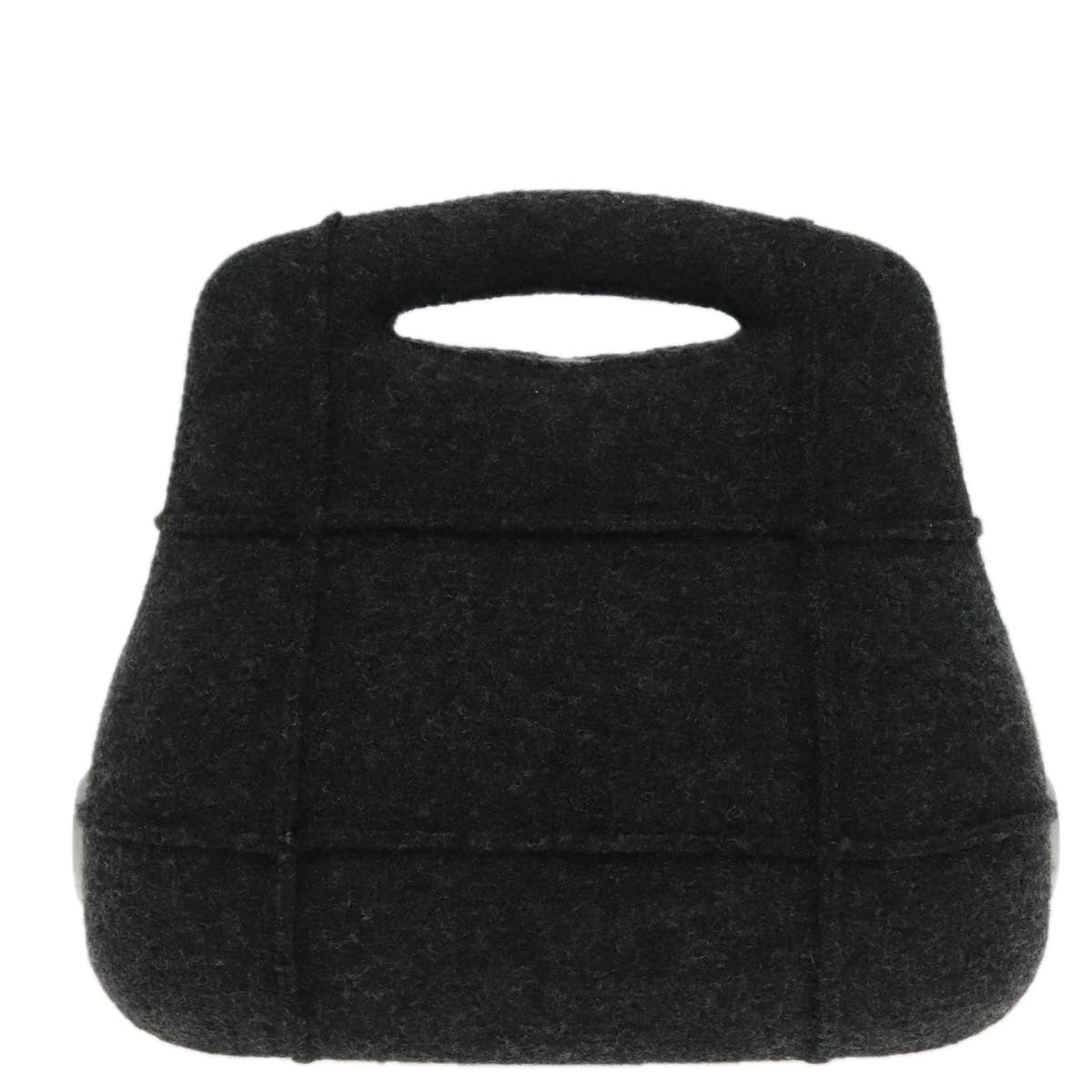 CHANEL Hip bag Hand Bag Wool Gray CC bs18826