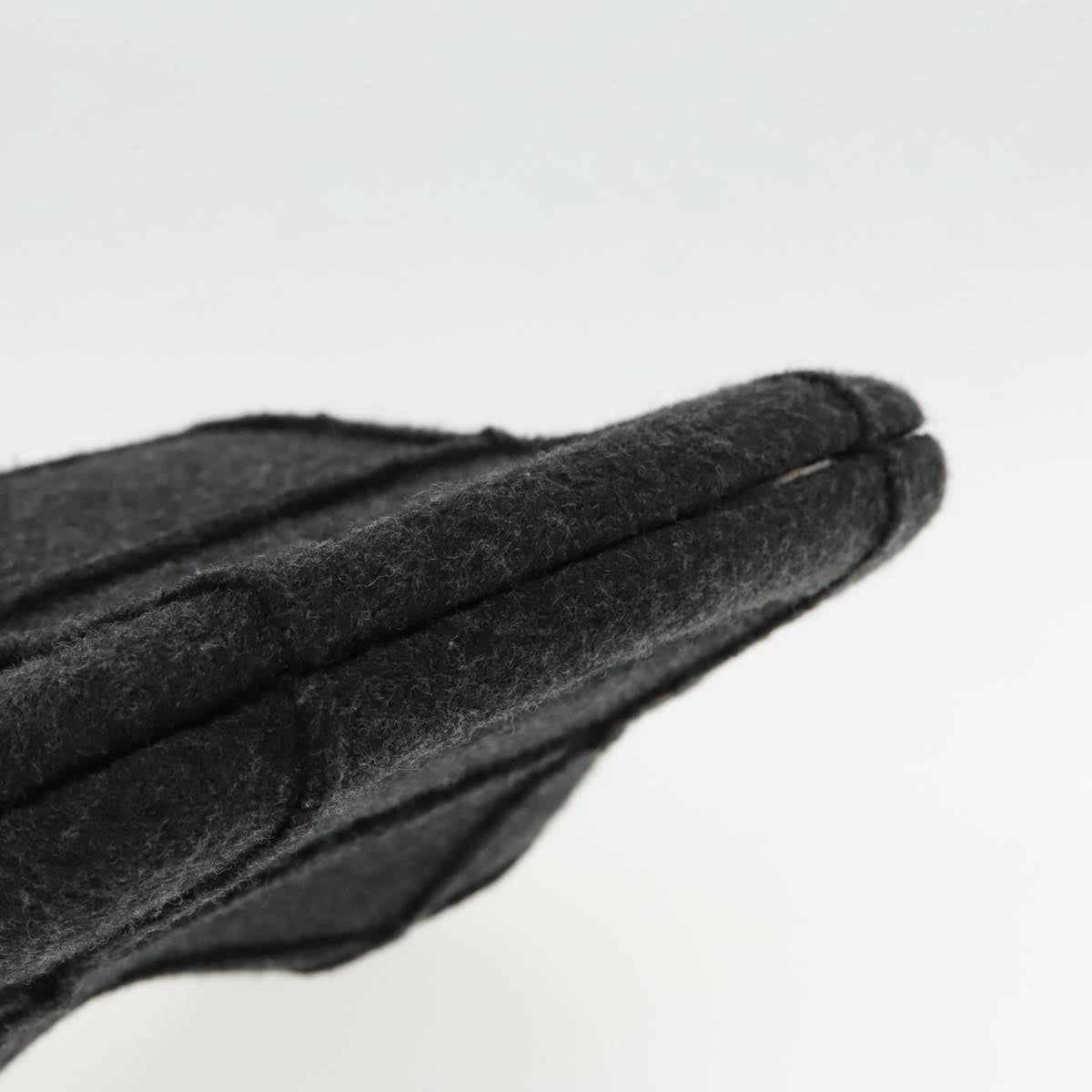 CHANEL Hip bag Hand Bag Wool Gray CC bs18826