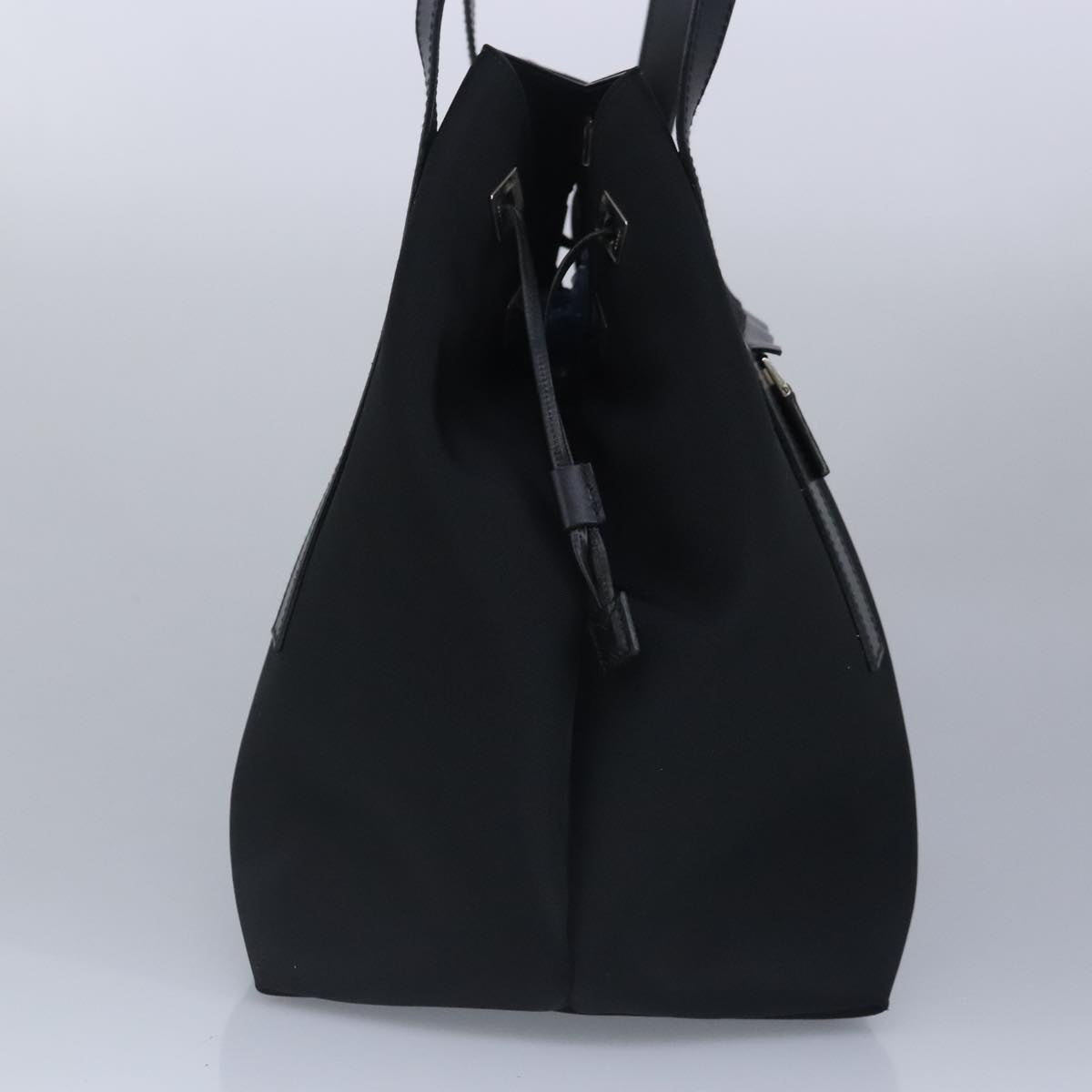 GUCCI Shoulder Bag Canvas Black Silver bs19043