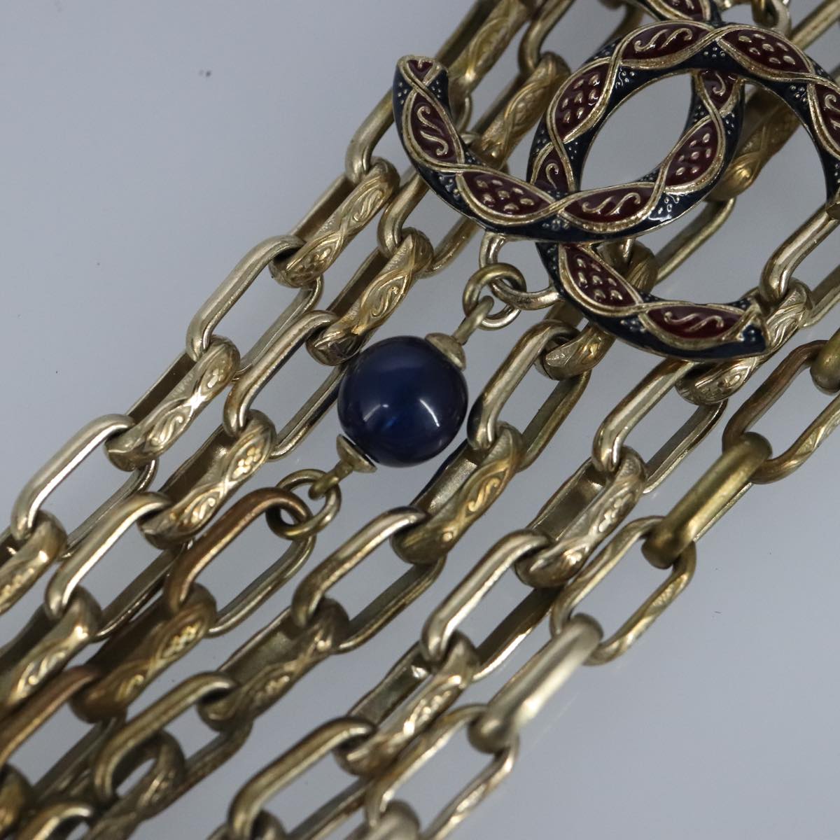 CHANEL Necklace metal Gold Tone CC bs19061