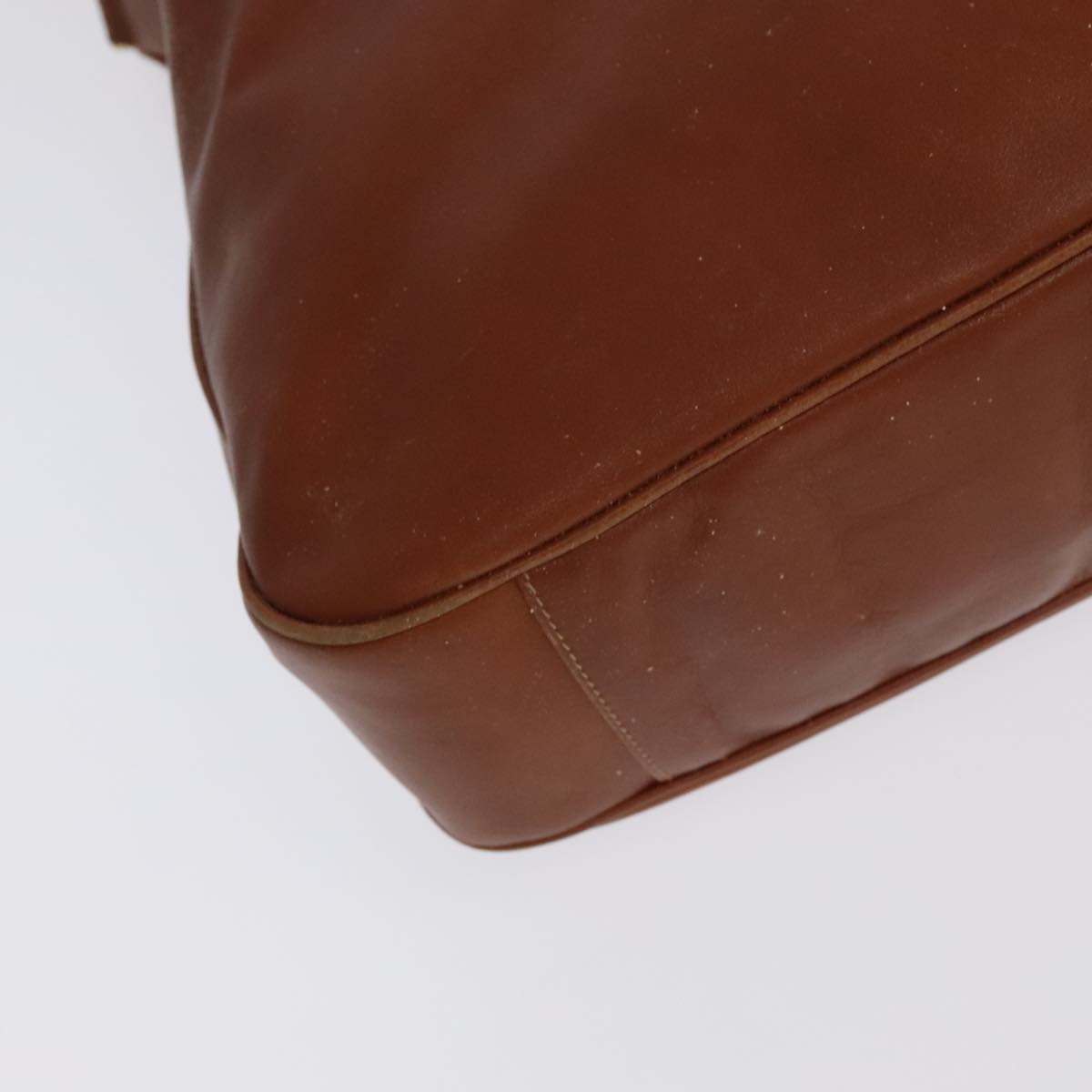 GUCCI Bamboo Hand Bag Leather 2way Brown Gold 001 1781 1577 bs19269