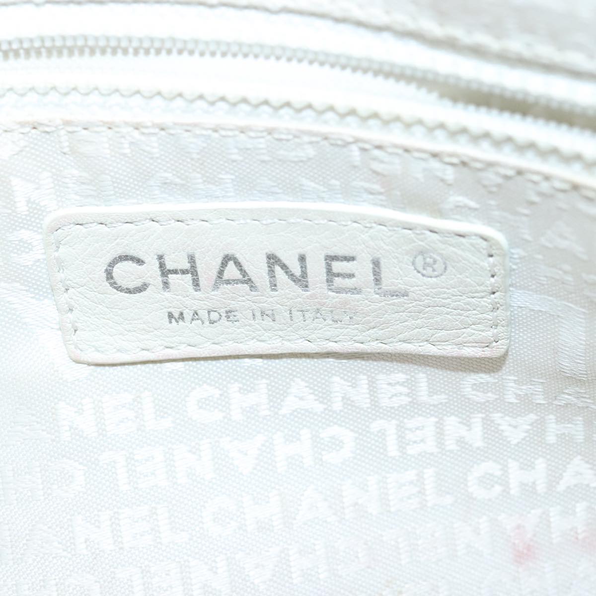 CHANEL Hand Bag Canvas Leather Pink Silver CC bs19432