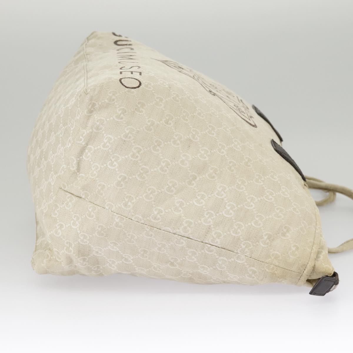 GUCCI GG Canvas Tote Bag Beige Silver 283416 bs19440