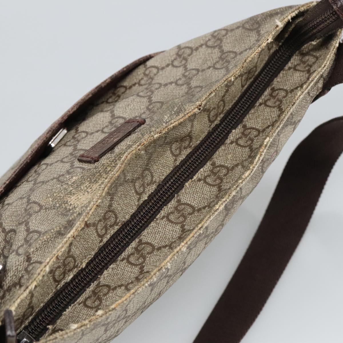 GUCCI GG Supreme Shoulder Bag PVC Beige 141626 bs19483