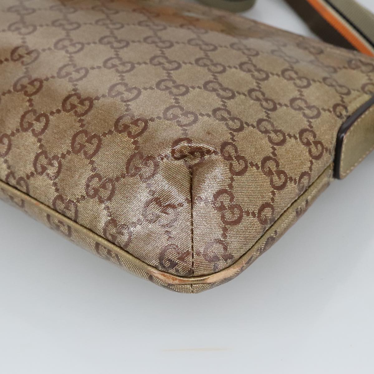 GUCCI GG crystal Shoulder Bag outlet Beige Gold 189749 bs19575