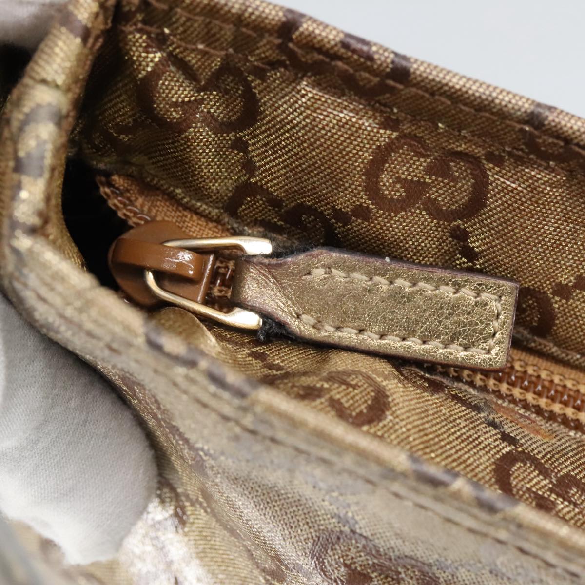 GUCCI GG crystal Shoulder Bag outlet Beige Gold 189749 bs19575