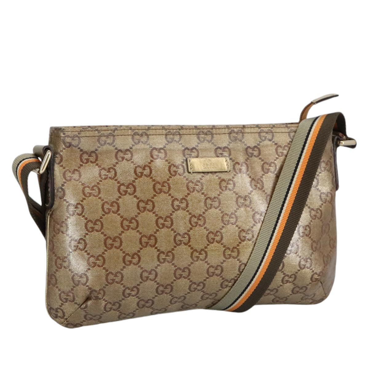 GUCCI GG crystal Shoulder Bag outlet Beige Gold 189749 bs19575