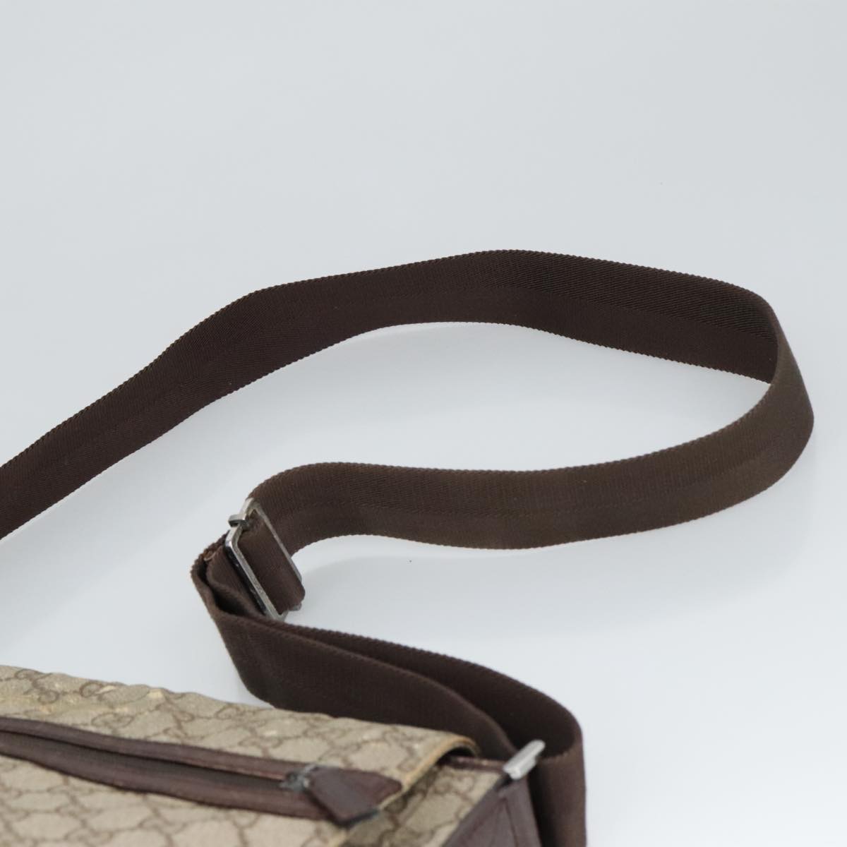 GUCCI GG Supreme Shoulder Bag PVC Beige 141626 bs19582