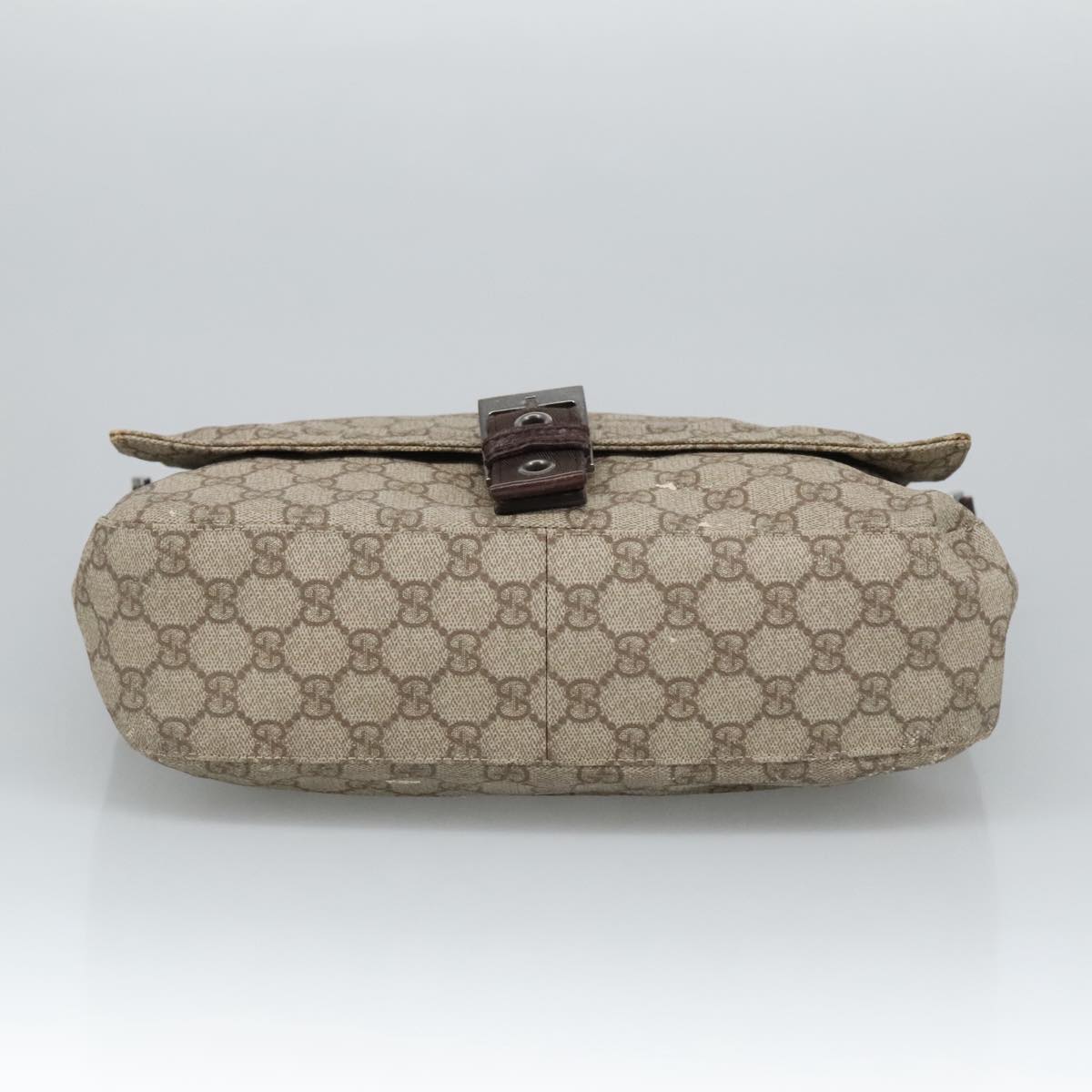 GUCCI GG Supreme Shoulder Bag PVC Beige 141626 bs19582