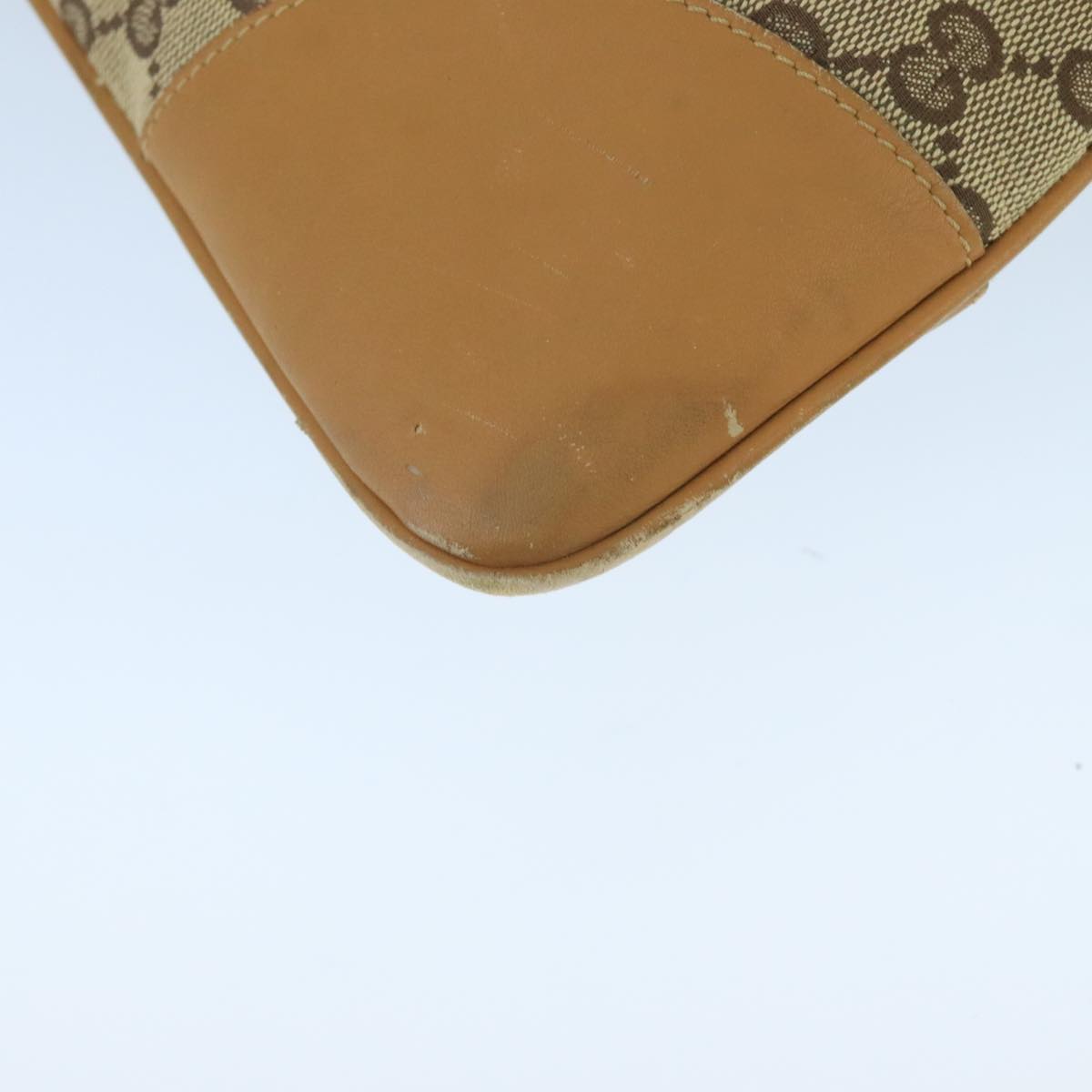 GUCCI GG Canvas Sherry Line Jackie Shoulder Bag Beige Red 001 4075 bs19585