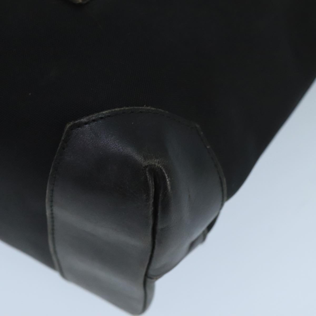 GUCCI Tote Bag Canvas Silver Black 019 0426 3444 bs19587