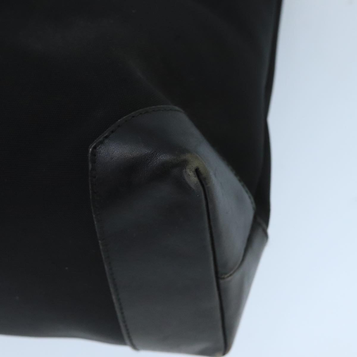 GUCCI Tote Bag Canvas Silver Black 019 0426 3444 bs19587