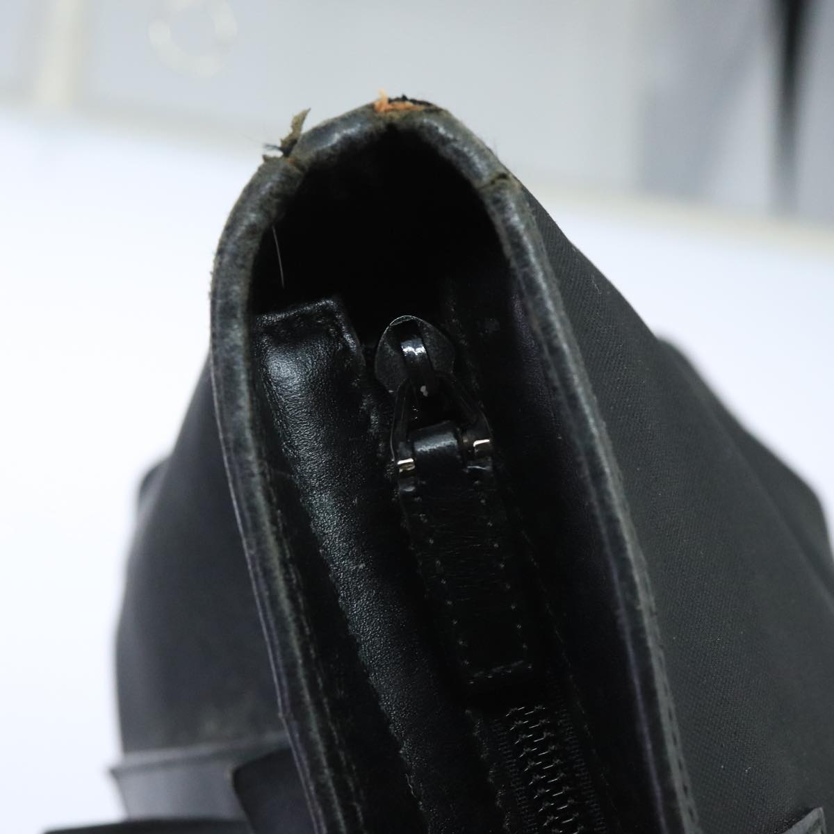 GUCCI Tote Bag Canvas Silver Black 019 0426 3444 bs19587