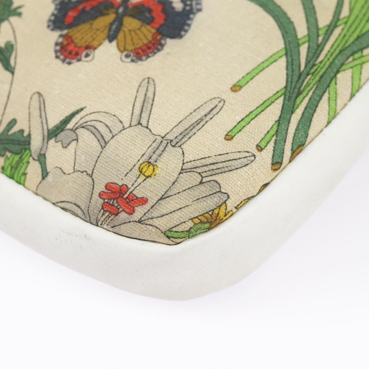GUCCI Flora Clutch Bag Canvas Multicolor Gold 004 87 0142 bs19633