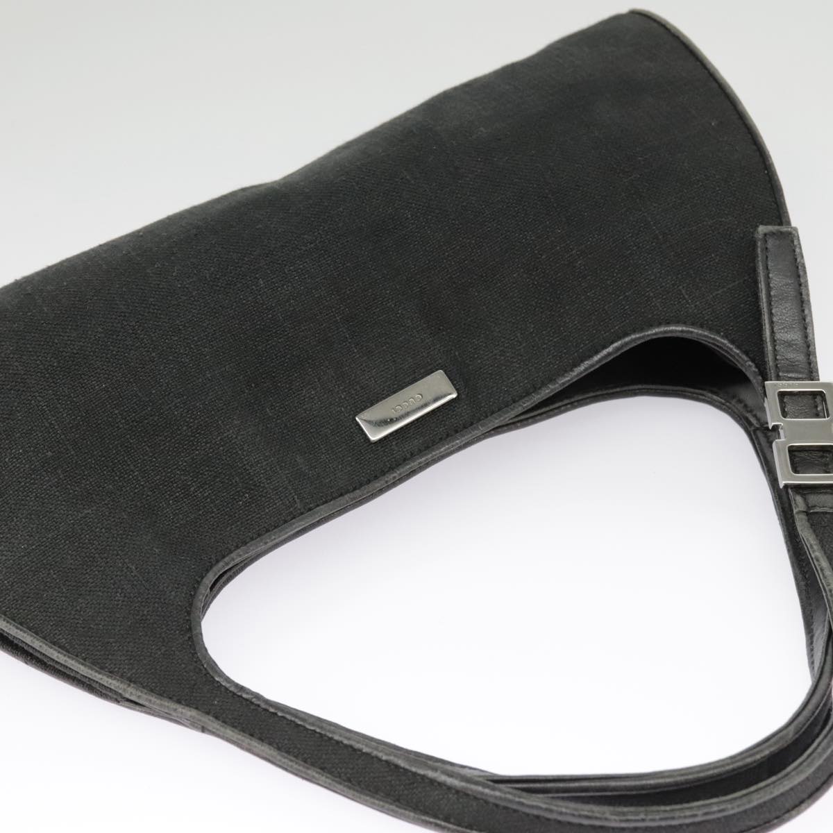 GUCCI Hand Bag Canvas Black 001 4243 bs19668