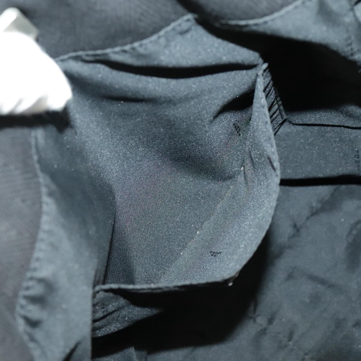 FENDI Tote Bag Canvas Black Silver bs19754