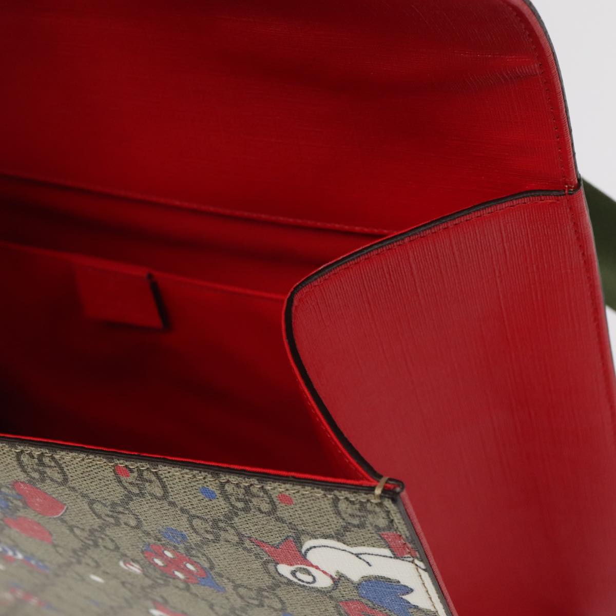 GUCCI GG Supreme Children's Backpack PVC Beige Red 410791 bs19870A