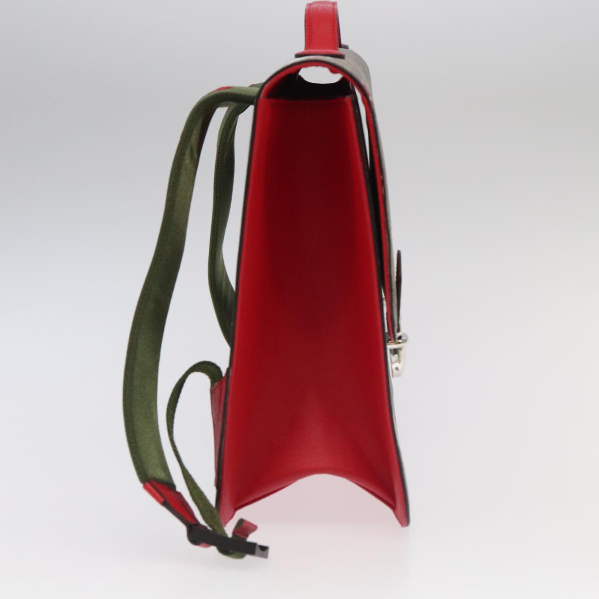 GUCCI GG Supreme Children's Backpack PVC Beige Red 410791 bs19870A
