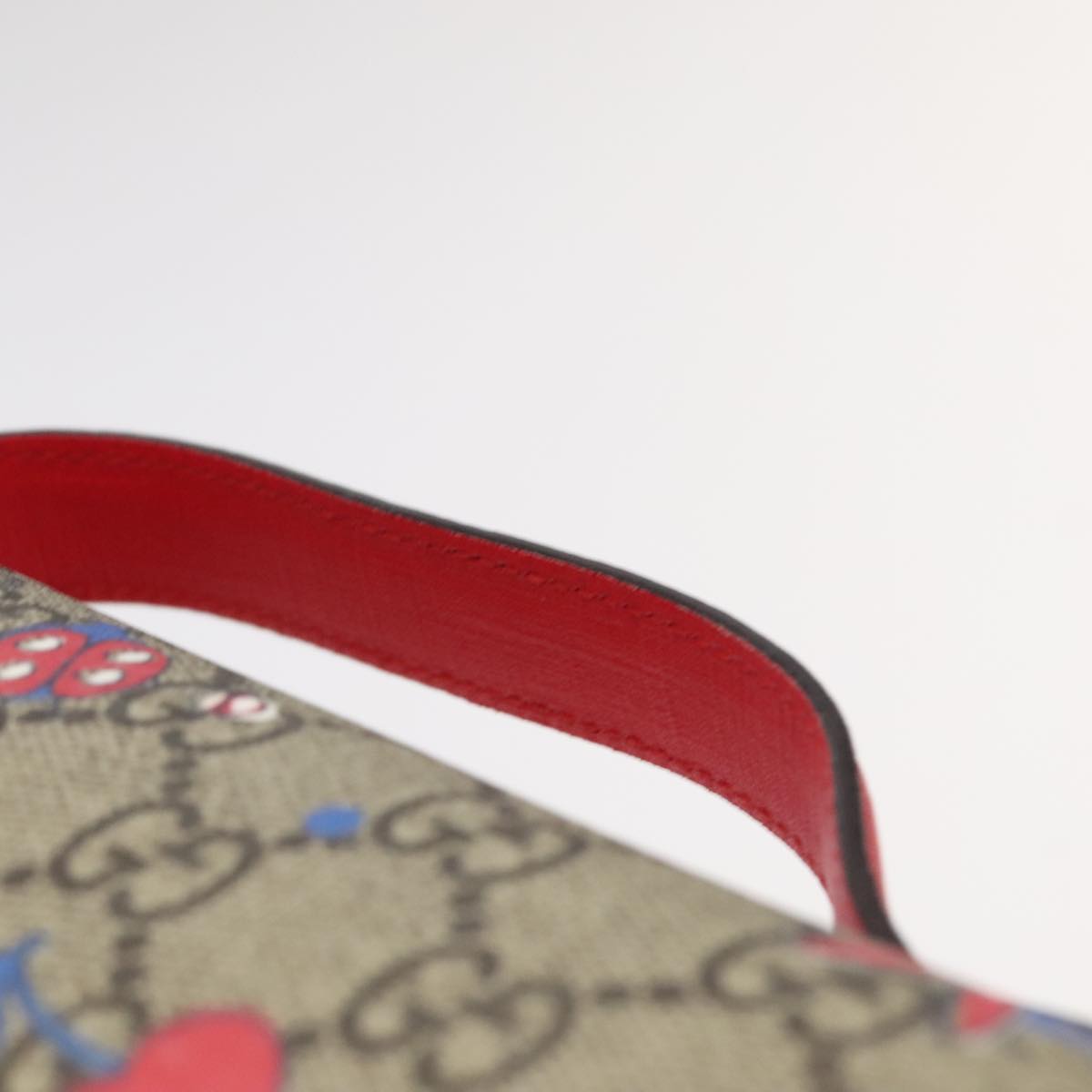 GUCCI GG Supreme Children's Backpack PVC Beige Red 410791 bs19870A