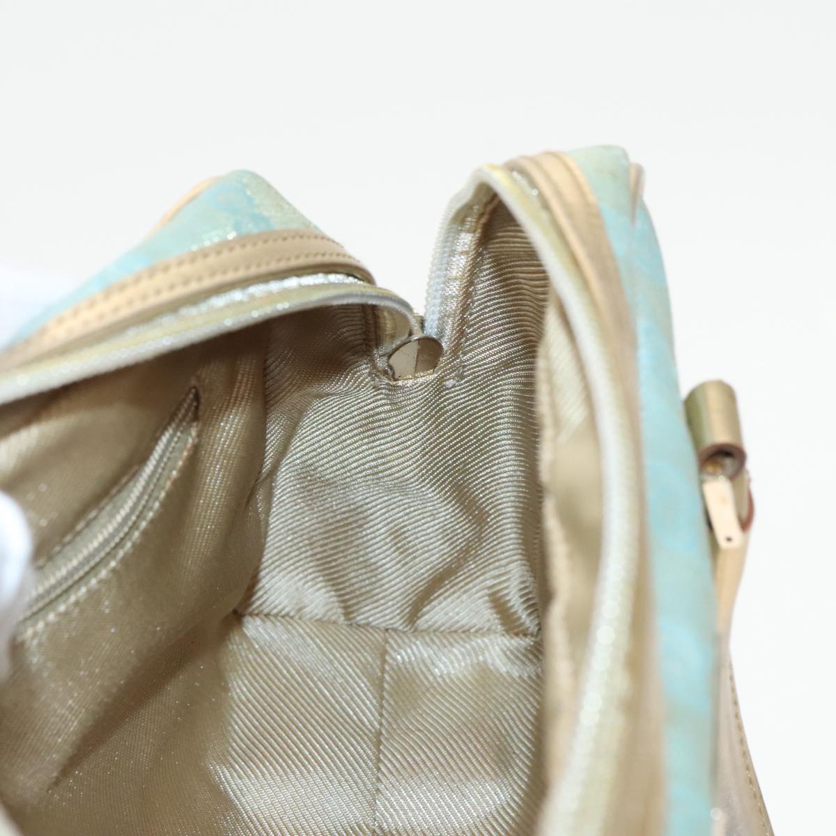 GUCCI GG Canvas Hand Bag Outlet Peppermint Gold 000 0852 2123 bs20063