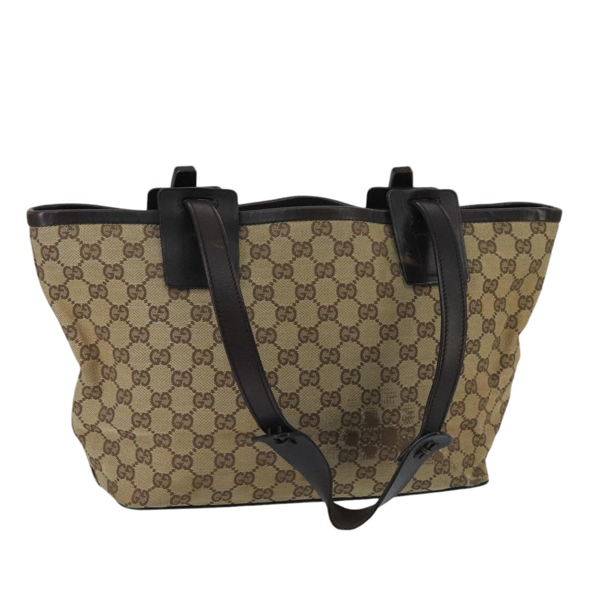 GUCCI GG Canvas Shoulder Bag Beige bs20066