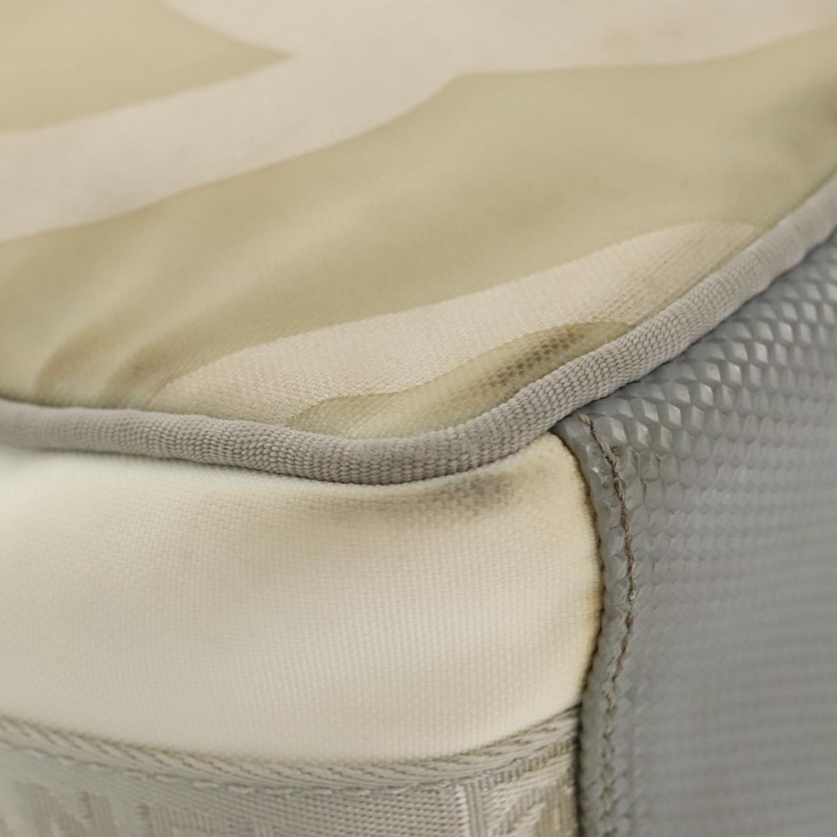 CHANEL Sports Shoulder Bag Nylon White CC bs20181