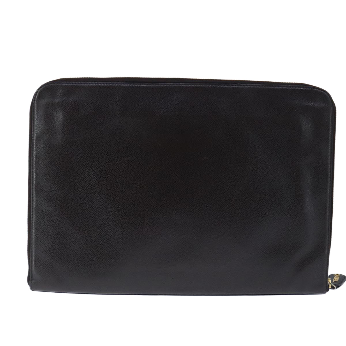 CHANEL Document Case Caviar Skin Brown CC bs20232