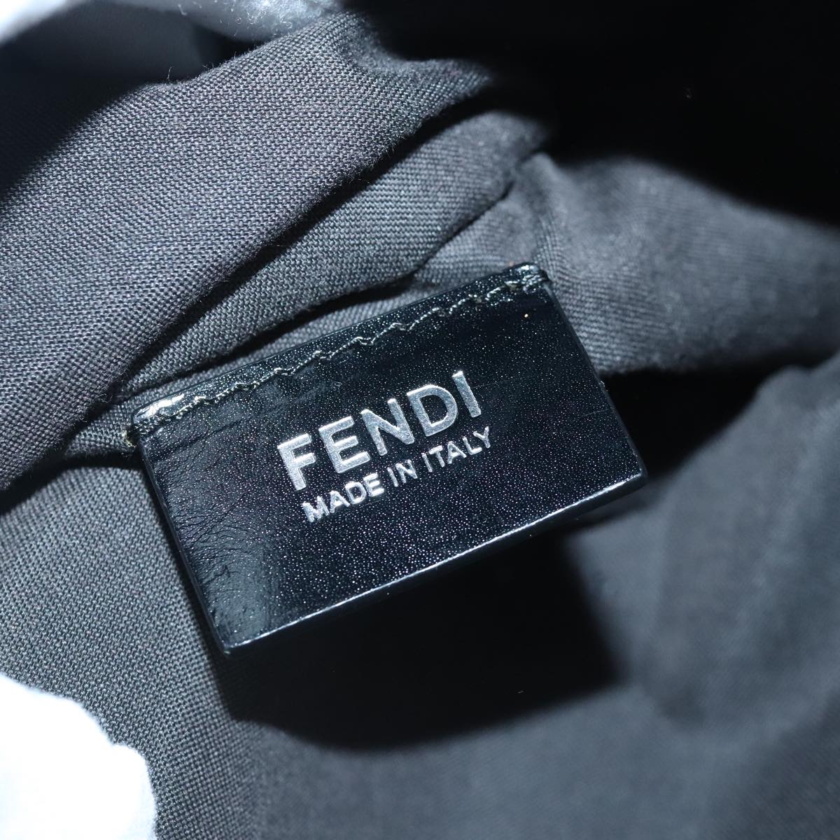 FENDI Tote Bag Nylon Red Silver bs20291