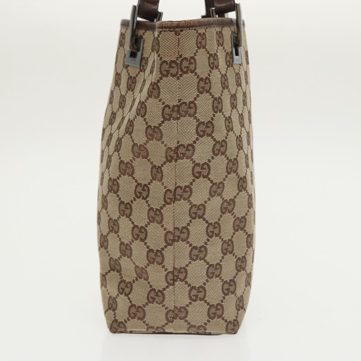GUCCI GG Canvas Tote Bag Beige Silver 31244 bs20338