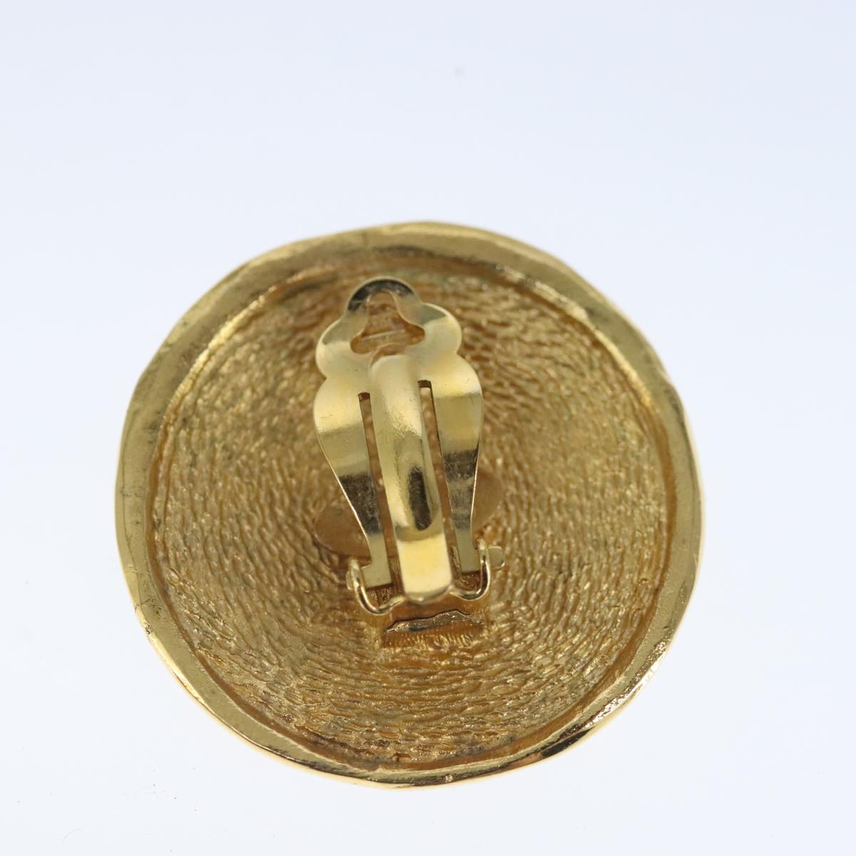 CHANEL Earring metal Gold CC bs20397