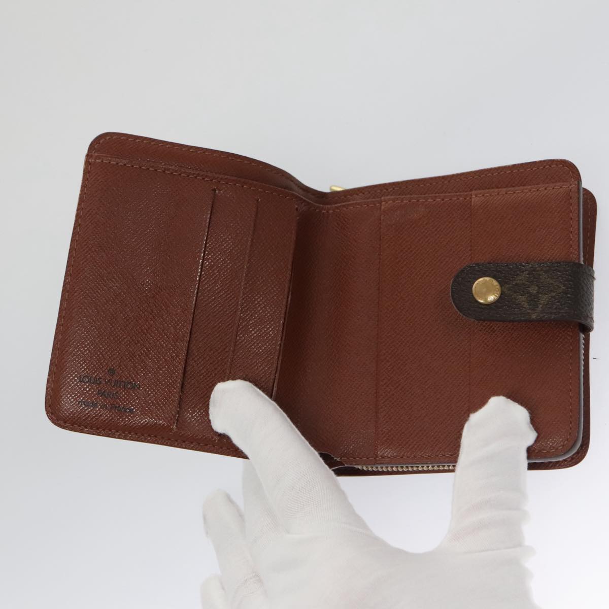 LOUIS VUITTON Monogram Compact Zip Wallet M61667 LV bs20567