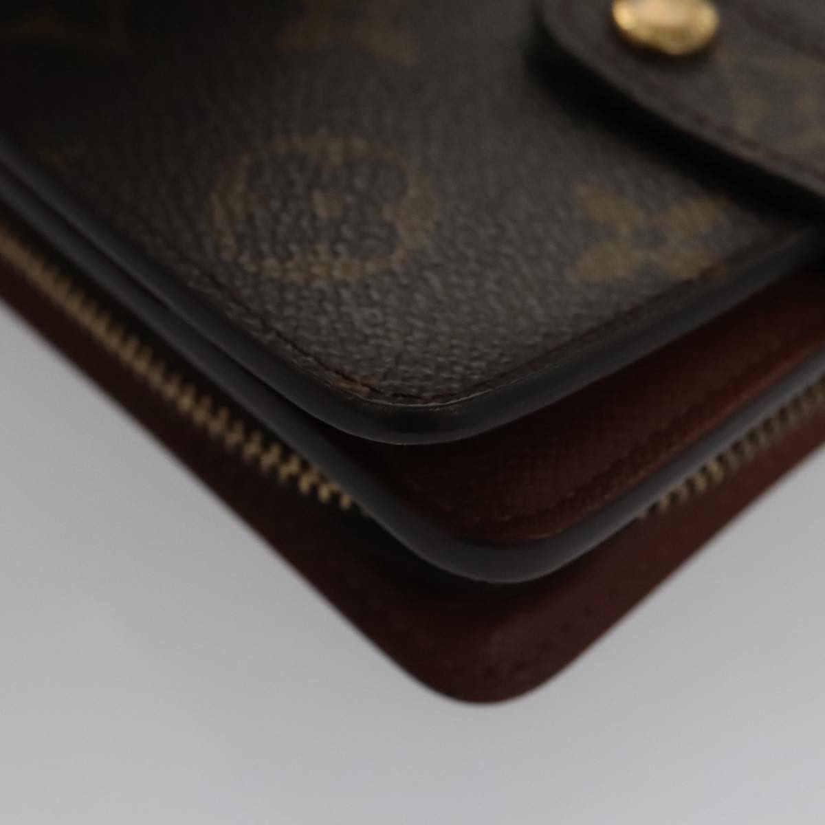 LOUIS VUITTON Monogram Compact Zip Wallet M61667 LV bs20567