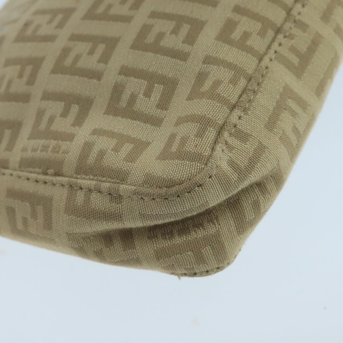 FENDI Zucchino Canvas Hand Bag Beige bs20575