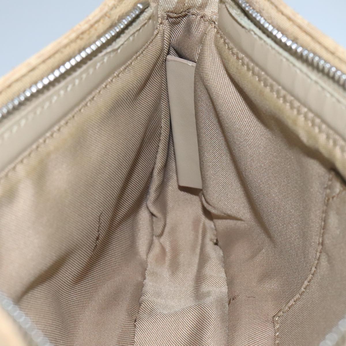 FENDI Zucchino Canvas Hand Bag Beige bs20575