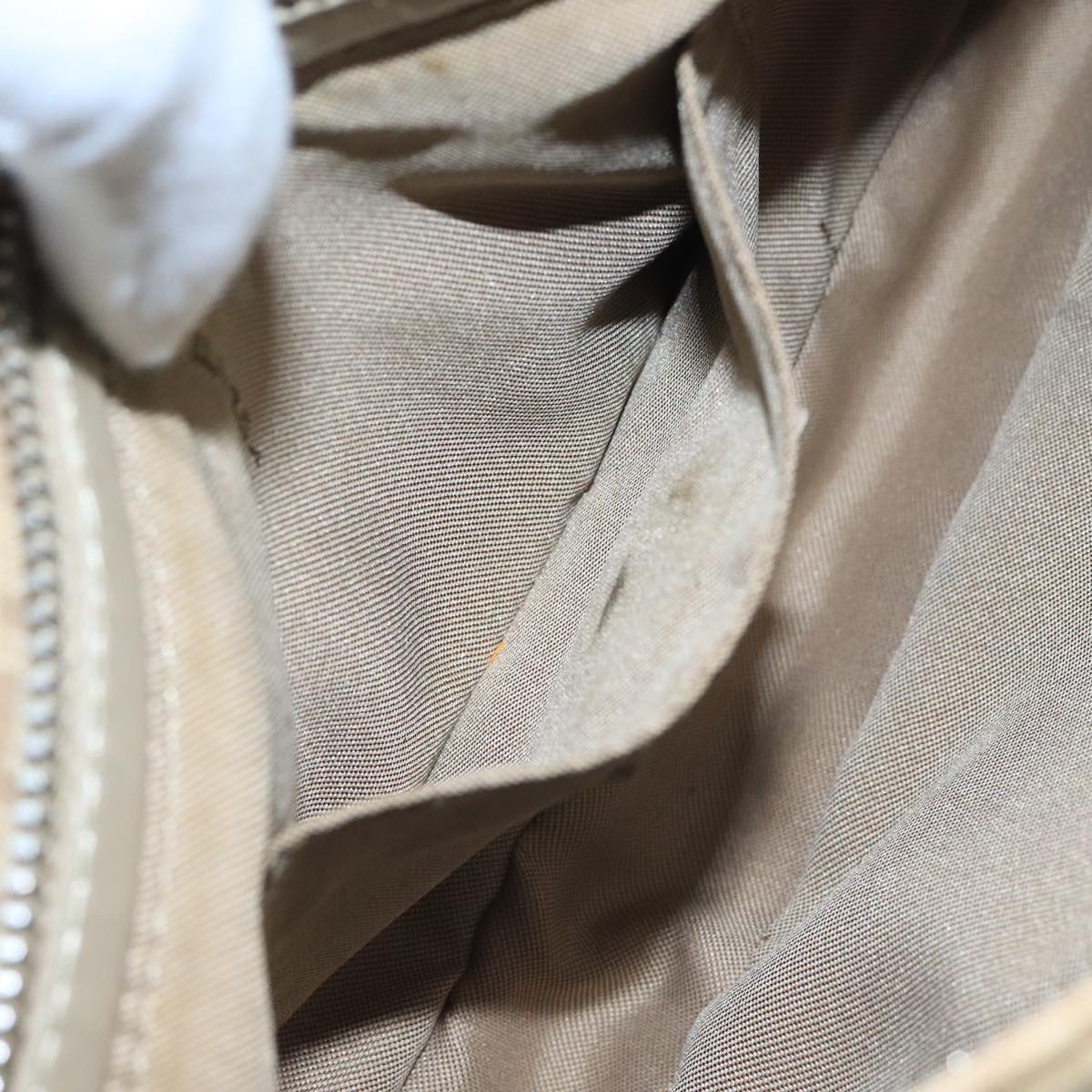 FENDI Zucchino Canvas Hand Bag Beige bs20575