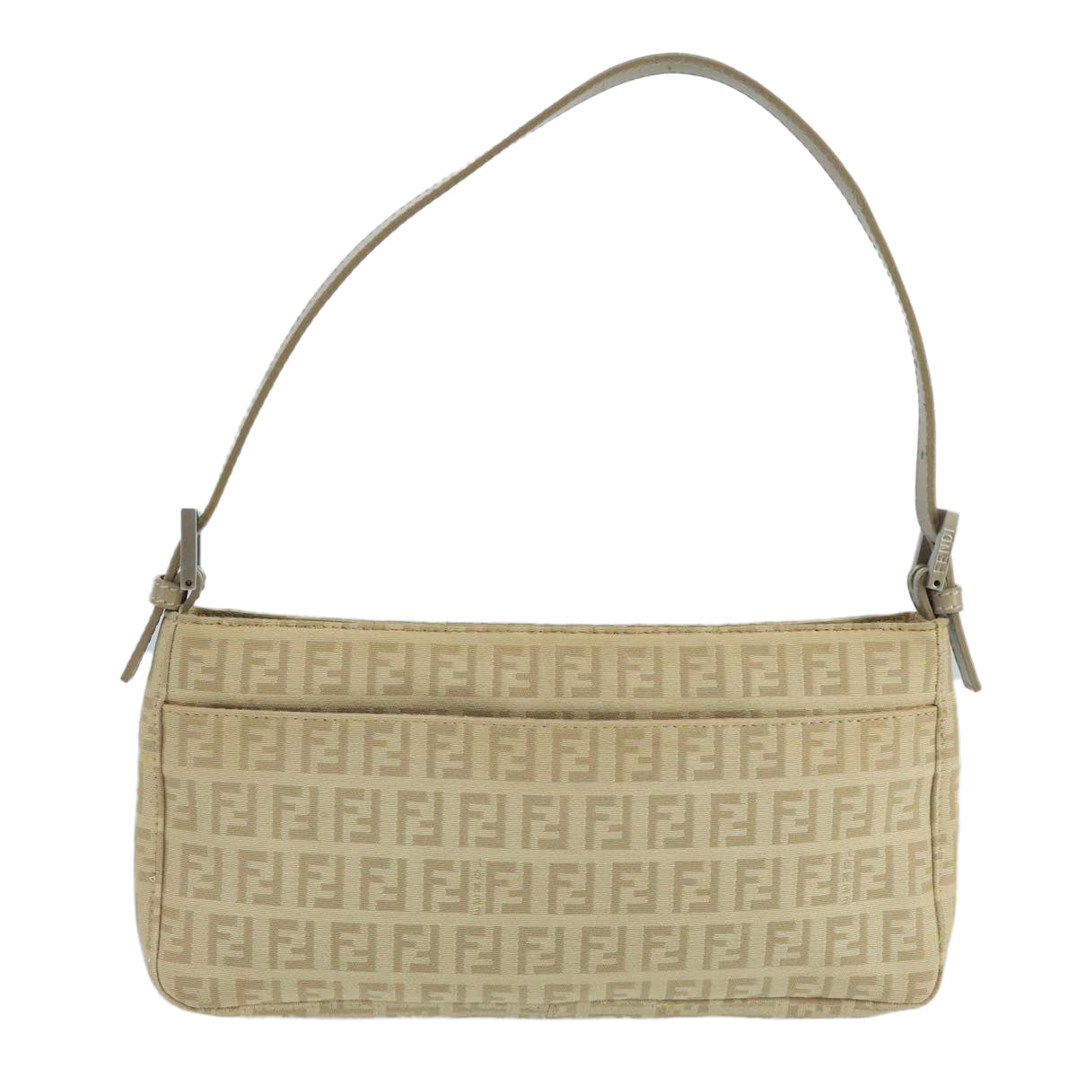 FENDI Zucchino Canvas Hand Bag Beige bs20575