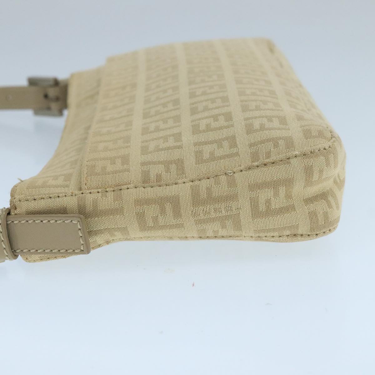 FENDI Zucchino Canvas Hand Bag Beige bs20575