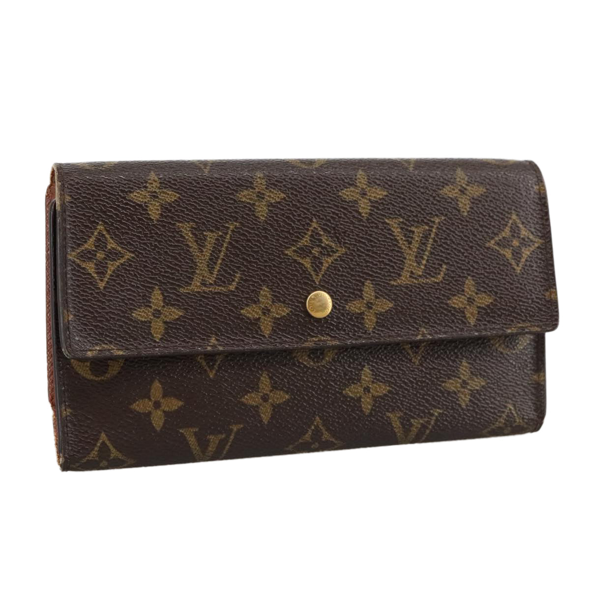 LOUIS VUITTON Monogram Porte Tresol International Wallet M61215 LV bs20593