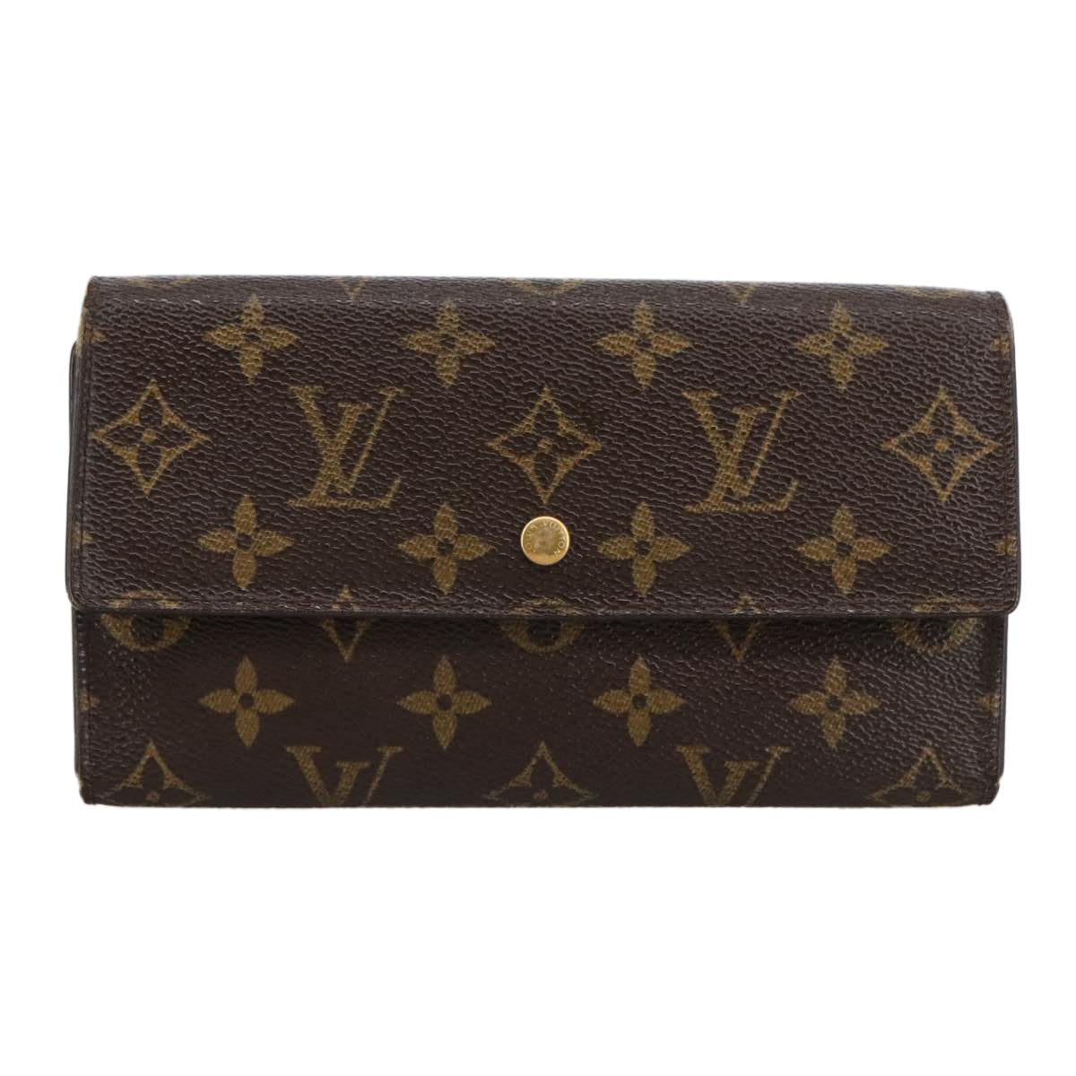 LOUIS VUITTON Monogram Porte Tresol International Wallet M61215 LV bs20593