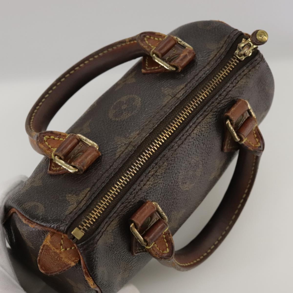 LOUIS VUITTON Monogram Mini Speedy Hand Bag M41534 LV bs20601