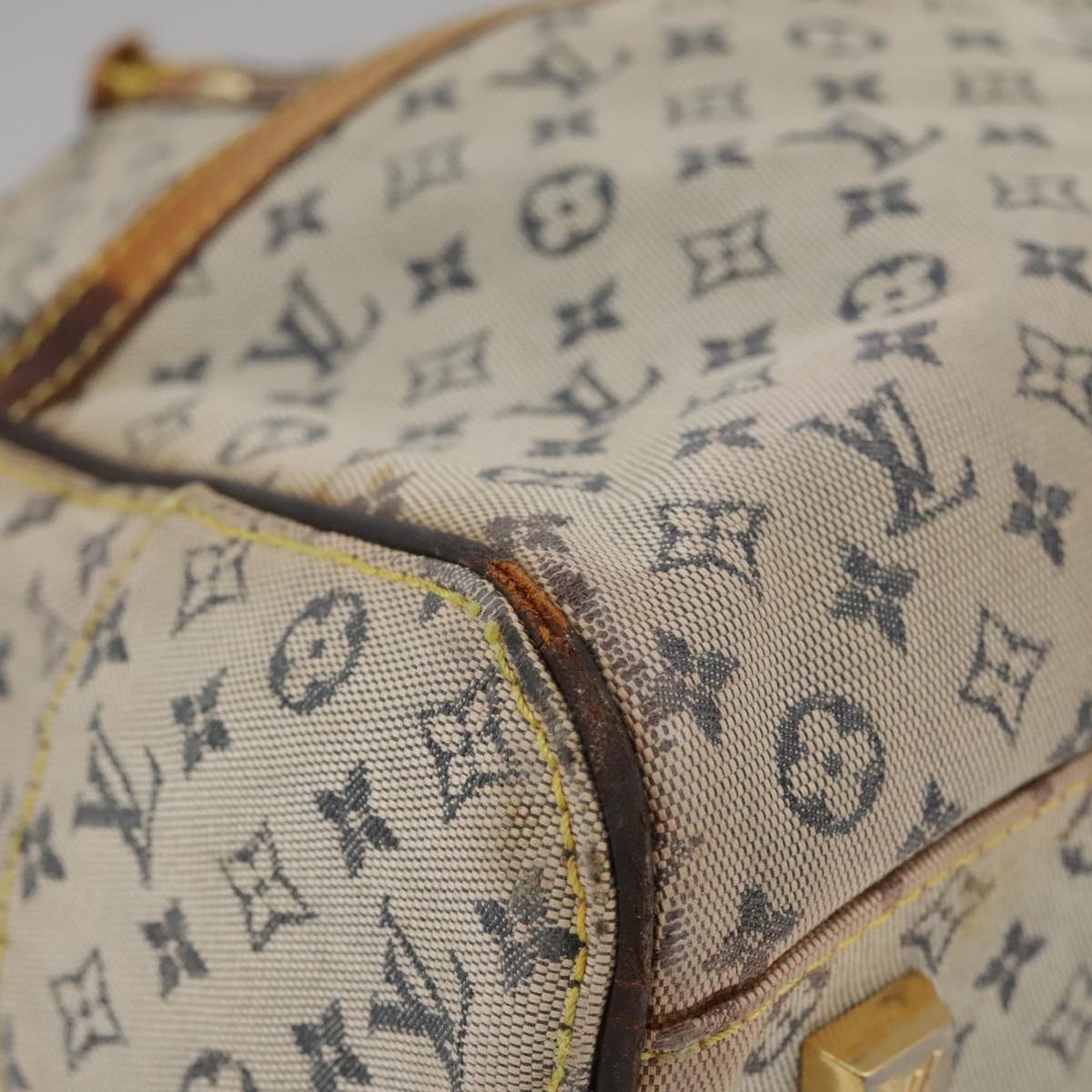 LOUIS VUITTON Monogram mini Marie Hand Bag Blue M92003 LV bs20671