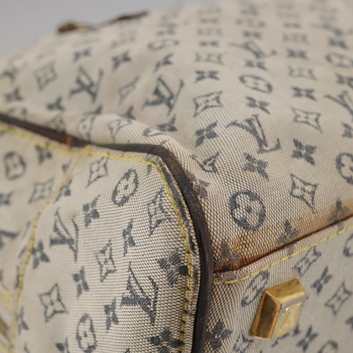 LOUIS VUITTON Monogram mini Marie Hand Bag Blue M92003 LV bs20671