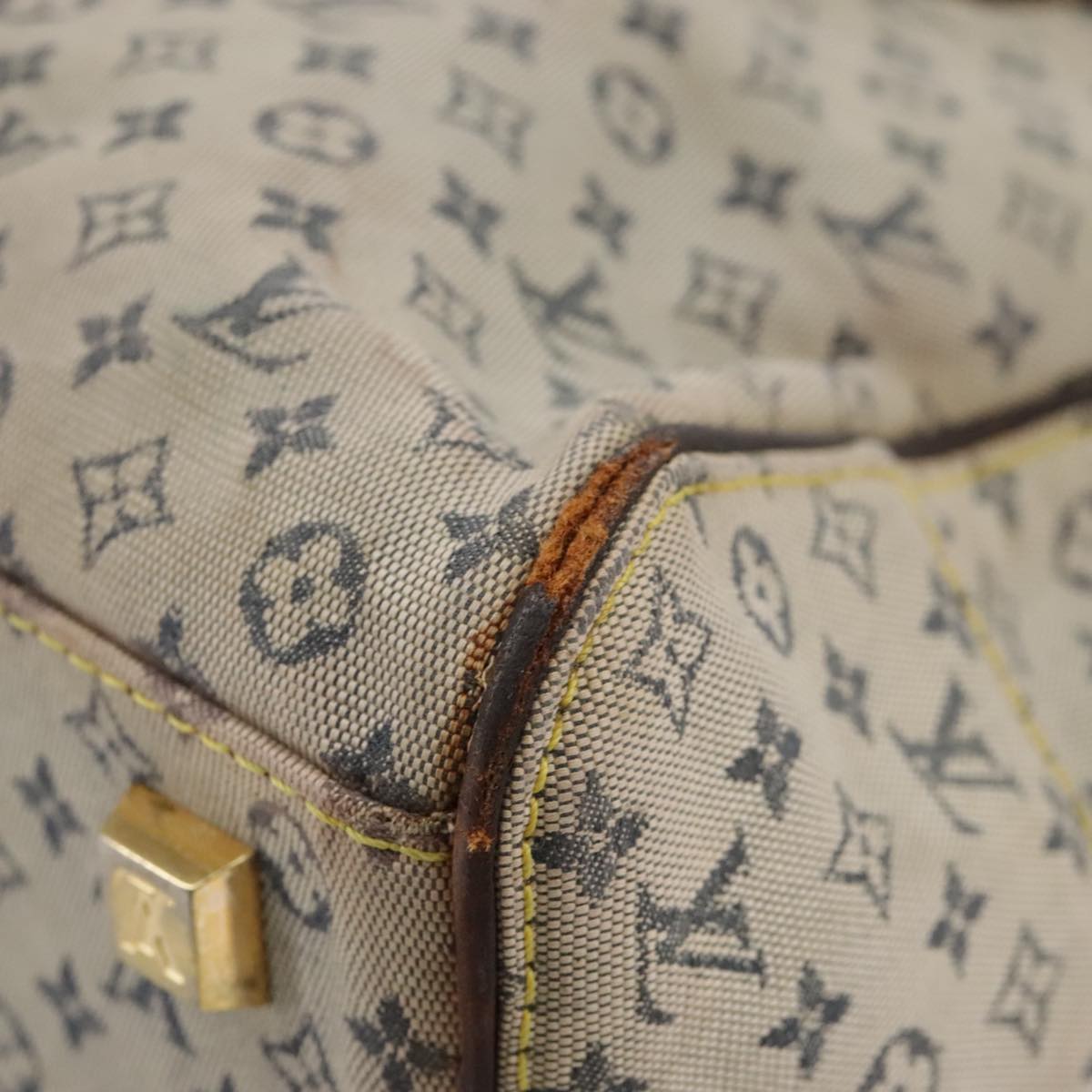 LOUIS VUITTON Monogram mini Marie Hand Bag Blue M92003 LV bs20671
