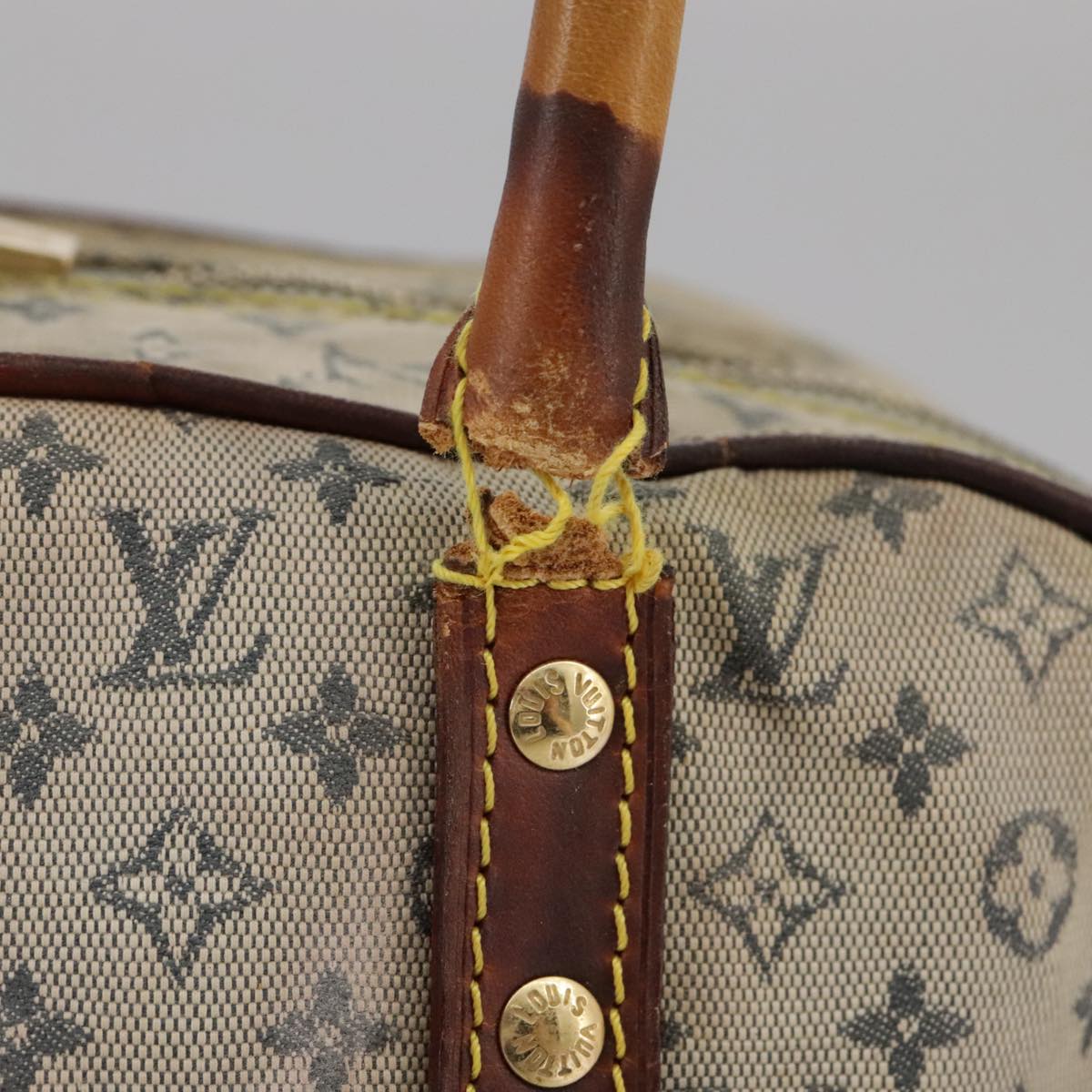 LOUIS VUITTON Monogram mini Marie Hand Bag Blue M92003 LV bs20671