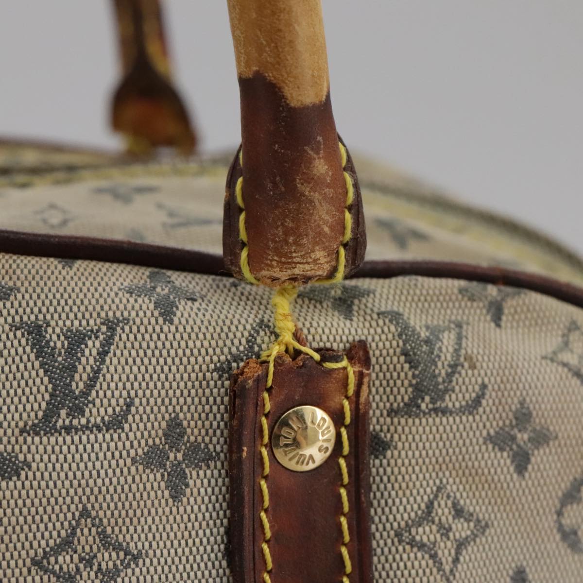 LOUIS VUITTON Monogram mini Marie Hand Bag Blue M92003 LV bs20671