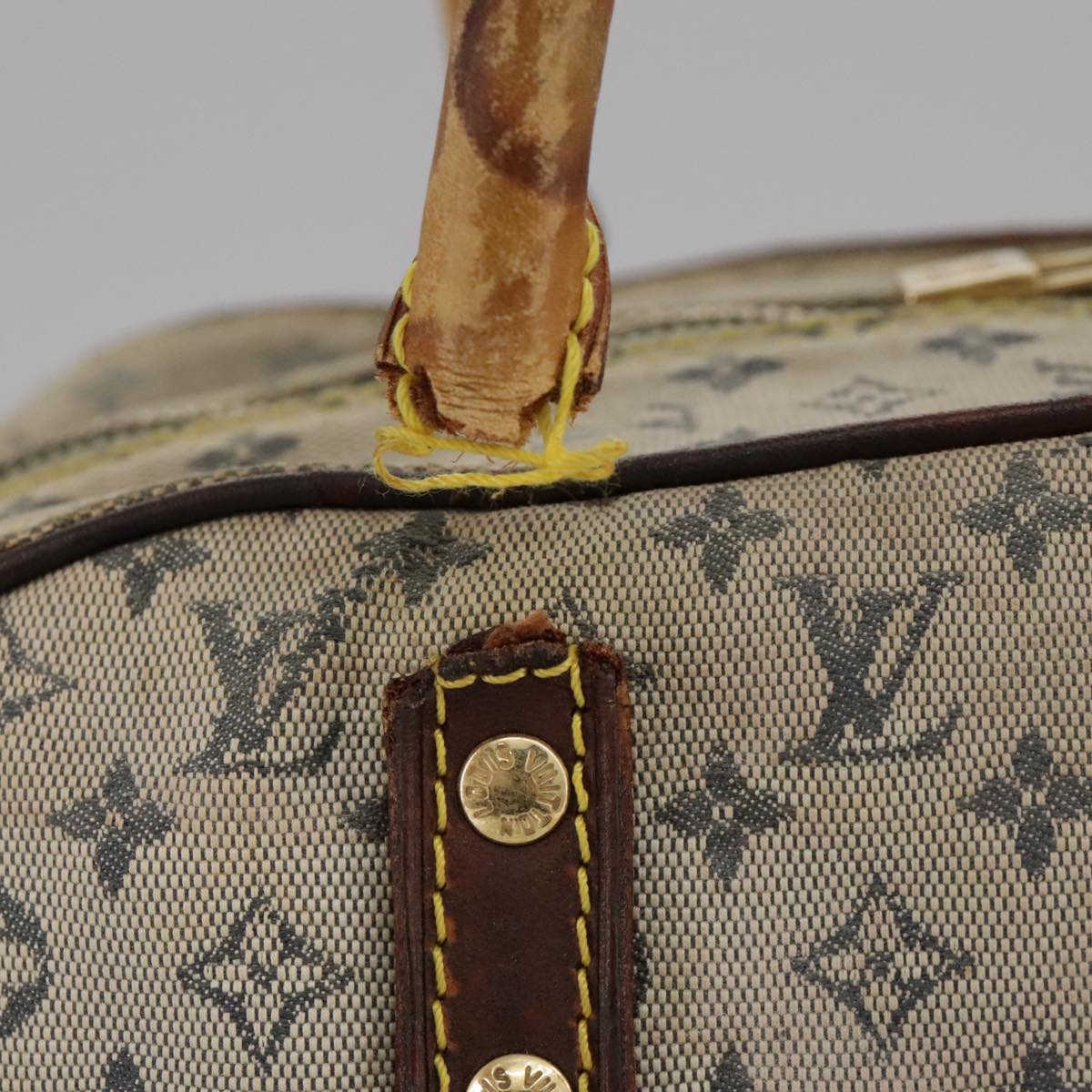 LOUIS VUITTON Monogram mini Marie Hand Bag Blue M92003 LV bs20671