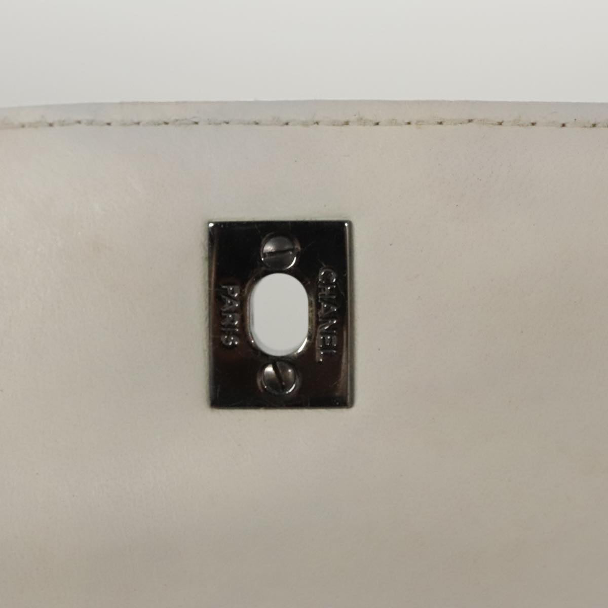 CHANEL Choco Bar Chain Shoulder Bag Patent Leather Pink Gold CC bs20803