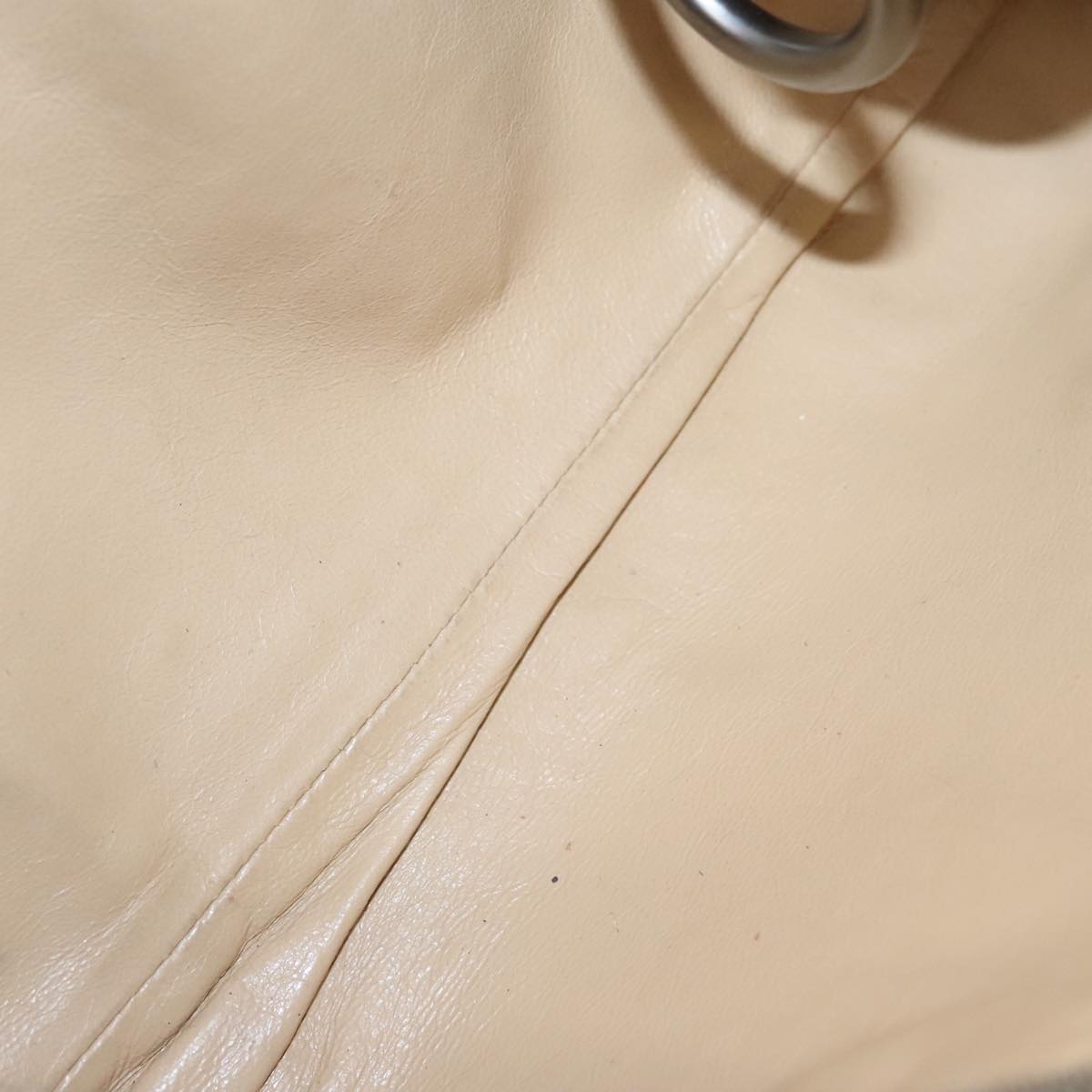 CHANEL Hand Bag Leather Beige CC bs20906