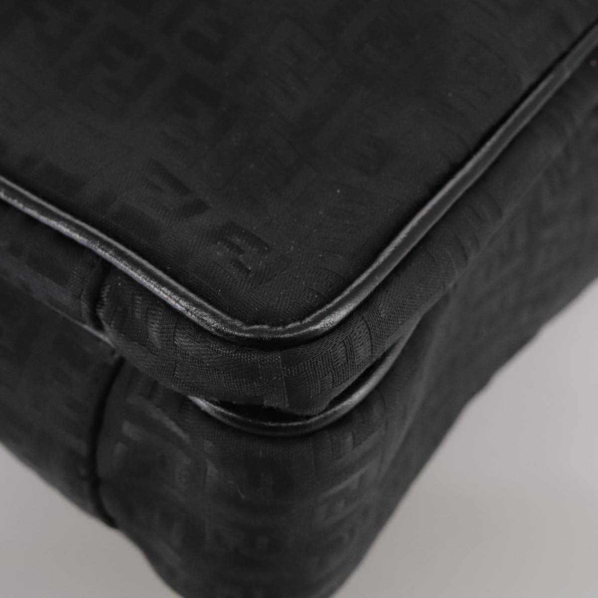 FENDI Zucchino Canvas Business Bag Black bs20925