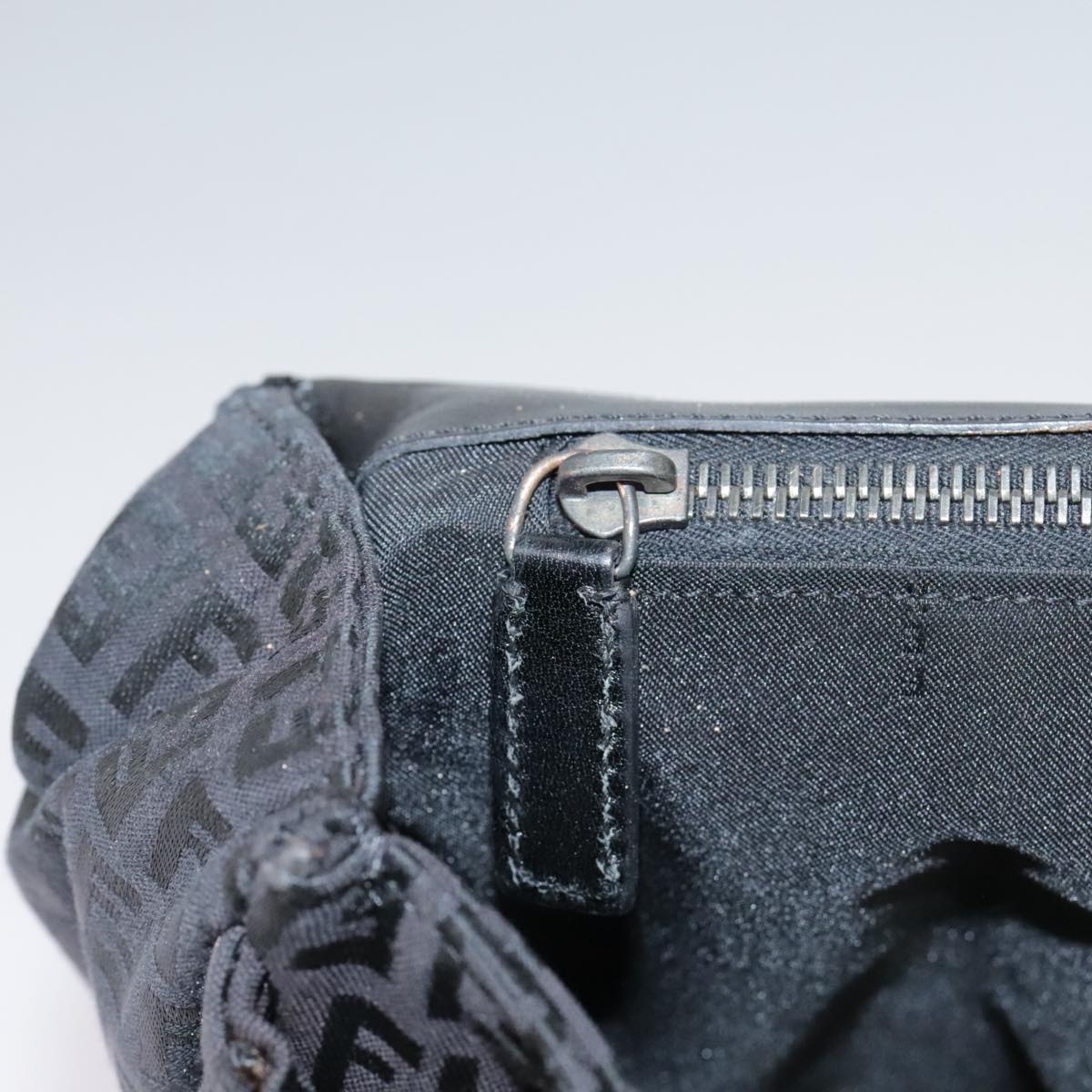 FENDI Zucchino Canvas Business Bag Black bs20925